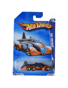 Coche Hot Wheels Fortaleza Rápida 1:64 Metal Naranja