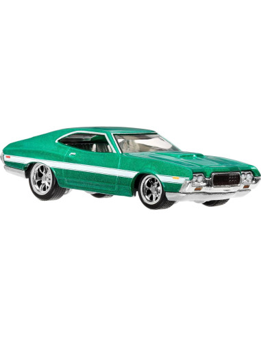 Hot Wheels Premium 1972 Ford Gran Torino Sport Verde 1:64