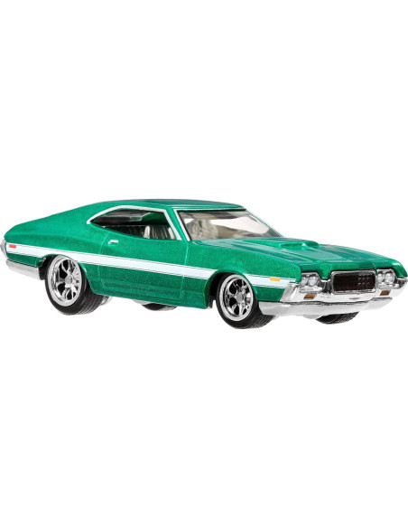 Hot Wheels Premium 1972 Ford Gran Torino Sport Verde 1:64
