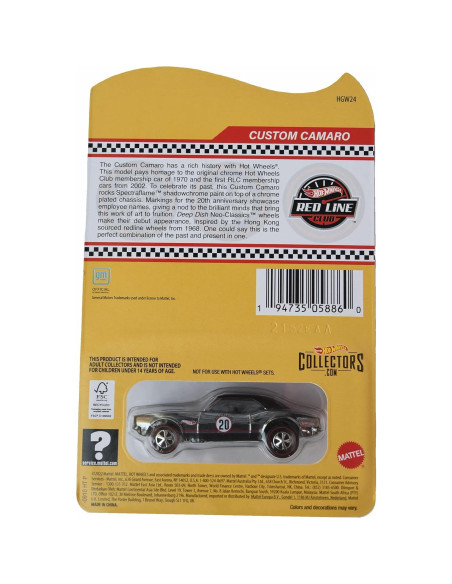 Hot Wheels Camaro Personalizado RLC Escala 1:64