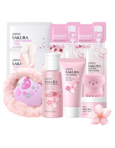 Set de Cuidado de la Piel Sakura LAIKME 11 Piezas Hidratante