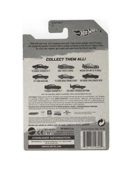 Hot Wheels '70 Dodge Charger R/T Edición Limitada 1:64 Mattel