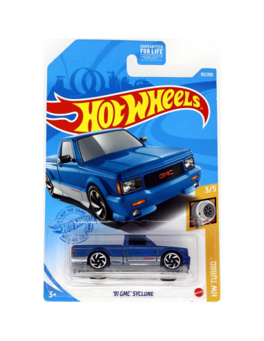 Hot Wheels GMC Syclone 1991 Azul 1:64 Mattel
