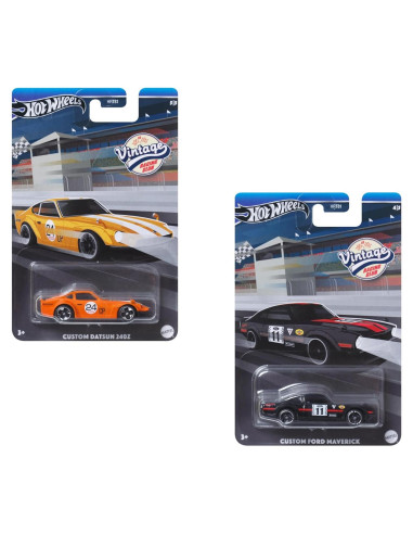 Conjunto Hot Wheels 2024 Club de Carreras Vintage - 2 Vehículos Diecast