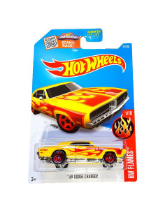 Hot Wheels 1:64 2016 HW Flames '69 Dodge Charger