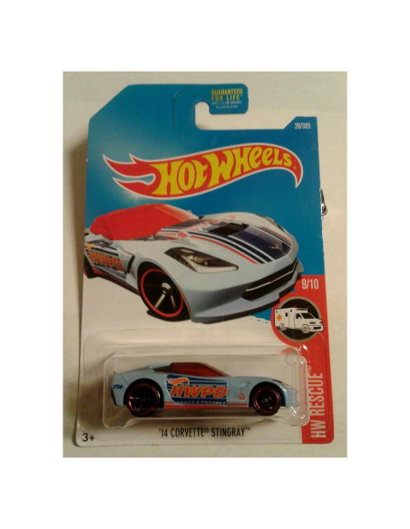 Hot Wheels Coche de Metal 2017 Corvette Stingray Azul 1:64