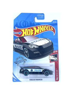 Hot Wheels Porsche Panamera 1:64 Negro - Coche de Juguete