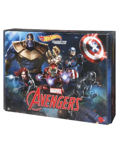 Hot Wheels 5-Pack Coche Marvel 1:64 - Capitán América, Iron Man y más