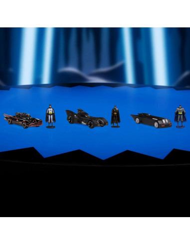 Colección Batmobile Hot Wheels 85 Aniversario con Mini Figuras