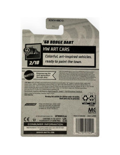 Auto de colección Hot Wheels '68 Dodge Dart Art Cars 1:64 2