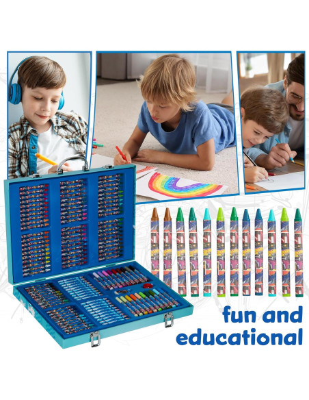 Set de Arte Hot Wheels 130 Piezas para Niños 4-12 Años