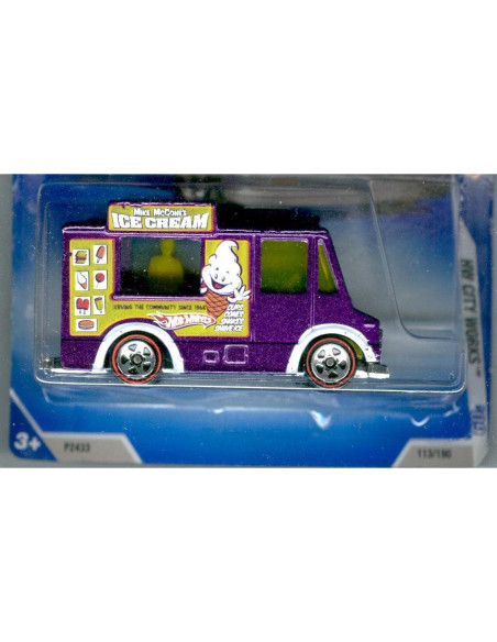 Camión de Helados Hot Wheels 2009 1:64 Diecast Púrpura Camión de Helados Hot Wheels 2009 1:64 Diecast Púrpura