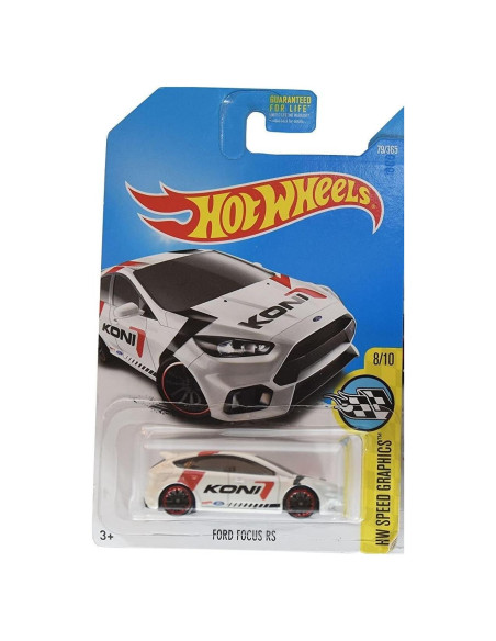 Hot Wheels Ford Focus RS 2017 Blanco 1:64 Metal