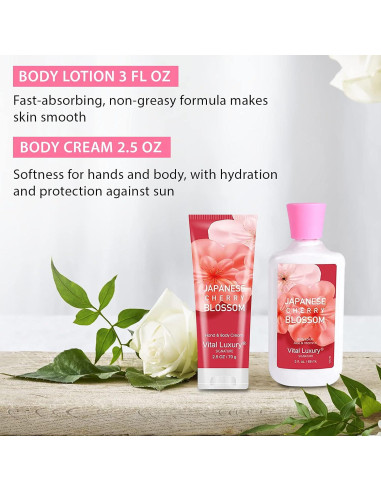 Kit de Baño y Cuerpo Vital Luxury 3x88ml Cereza Japonesa