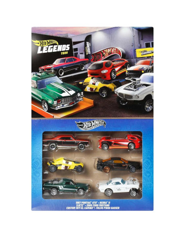 Hot Wheels Set de 6 Coches y Camiones a Escala 1:64 JBY78