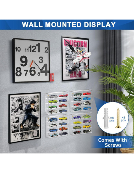 Estuche de exhibición CHONOVO para 32 coches de juguete 19.1x16.8 cm