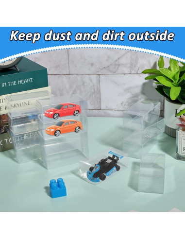 120 Cajas de Exhibición Transparentes 1/64 Hlimior para Modelos