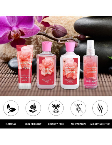 Kit de Baño y Cuerpo Vital Luxury 3x88ml Cereza Japonesa
