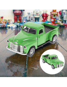 Coche Clásico de Metal Toyvian Pickup Verde 12.5x5x4.7cm 2