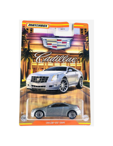 Matchbox Cadillac CTS Coupe Plata 1:64 Coleccionable
