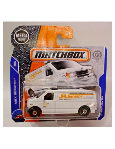 Camión Matchbox 2018 Ford Panel Van 1:64 Blanco