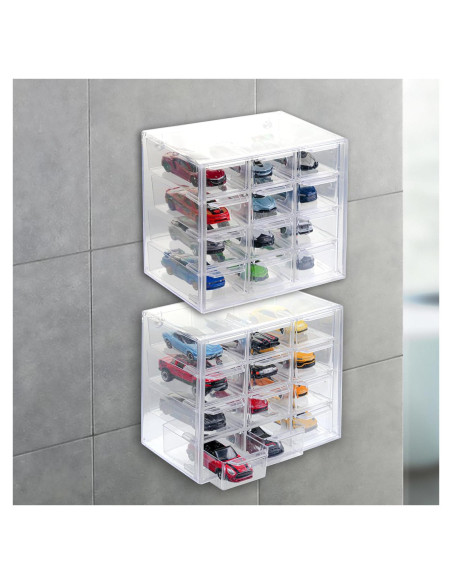 Caja de Almacenamiento KASTUN para 24 Hot Wheels y Matchbox