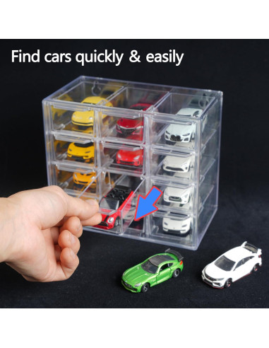 Caja de Almacenamiento KASTUN para 24 Hot Wheels y Matchbox