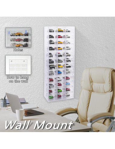 Caja de Almacenamiento KASTUN para 24 Hot Wheels y Matchbox