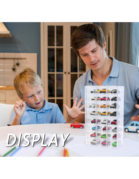 Caja de Almacenamiento KASTUN para 24 Hot Wheels y Matchbox
