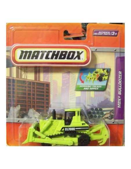 Bulldozer Matchbox MBX CL7000 con Funcionamiento Real Bulldozer Matchbox MBX CL7000 con Funcionamiento Real