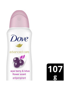 Spray Antitranspirante Dove Cuidado Avanzado 140g Acai Berry 2