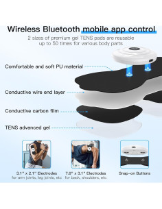 Masajeador Inalámbrico TENS y EMS MASTOGO - Alivio Dolor Espalda 2