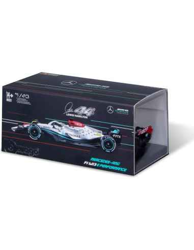 Bburago F1 Mercedes W13 E Performance 1:43 con piloto Hamilton