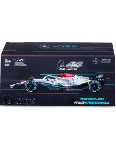 Bburago F1 Mercedes W13 E Performance 1:43 con piloto Hamilton