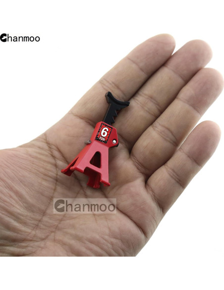 Soportes de Gato RC Chanmoo 1:18 1:24 Metal 6 Toneladas Rojo