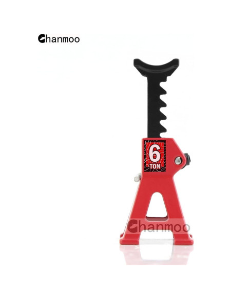 Soportes de Gato RC Chanmoo 1:18 1:24 Metal 6 Toneladas Rojo