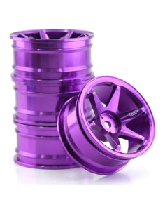 Ruedas de Coche RC 1/10 Chanmoo Aluminio 52mm 4PCS Púrpura