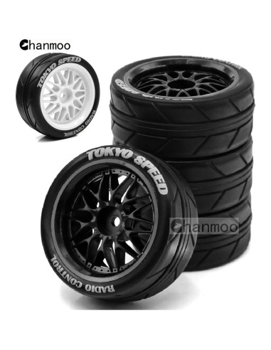 Neumáticos RC On Road 1:10 Chanmoo 65mm 4 Piezas Drift