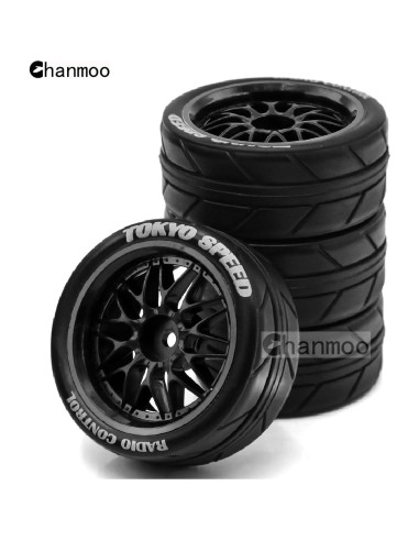 Neumáticos RC On Road 1:10 Chanmoo 65mm 4 Piezas Drift