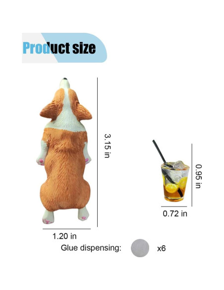 Adorno de Espejo Retrovisor Coche BDZMC Corgi Durmiendo