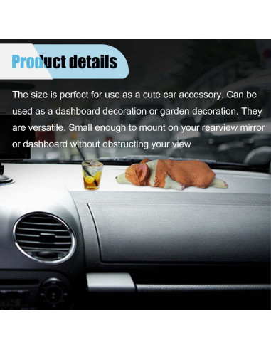 Adorno de Espejo Retrovisor Coche BDZMC Corgi Durmiendo