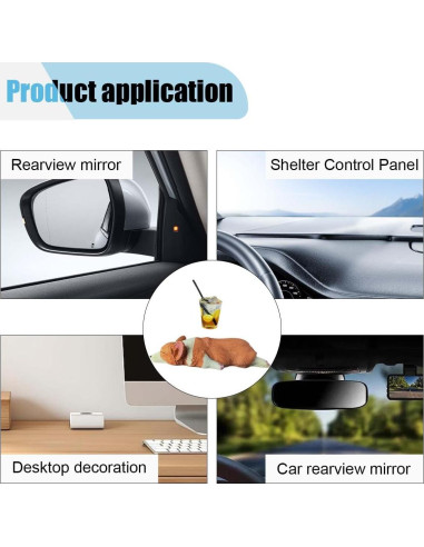 Adorno de Espejo Retrovisor Coche BDZMC Corgi Durmiendo