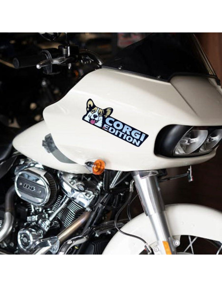 Insignia de Coche 3D Lusebiy Corgi Corte Láser Decorativa