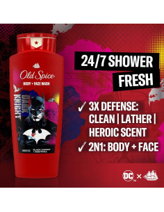 Old Spice Gel de Ducha Batman 680g 3X Defensa Aroma Duradero 2
