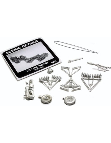 Kit de Metal Fundido Arado y Tractor Woodland Scenics D207