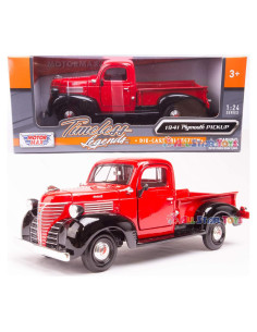 Modelo Diecast 1:24 Motormax 1941 Plymouth Pickup Rojo