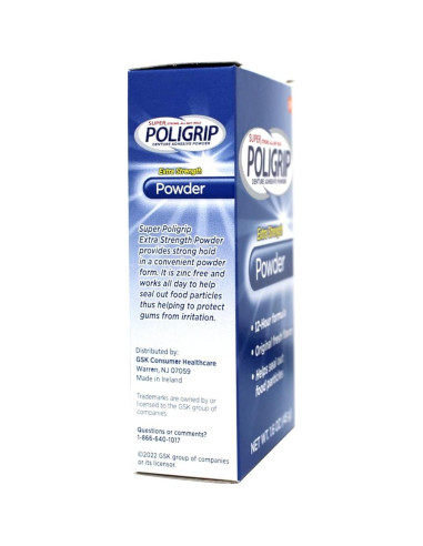 Polvo para Dentaduras Super Poli-Grip 07801 - 6 Paquetes