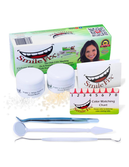Kit de Reparación Dental SmileFix Deluxe - Herramientas y Perlas