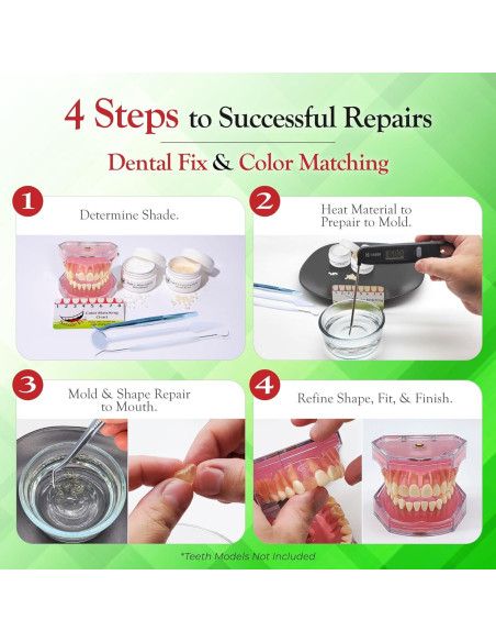 Kit de Reparación Dental SmileFix Deluxe - Herramientas y Perlas