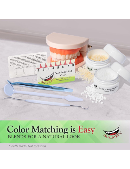 Kit de Reparación Dental SmileFix Deluxe - Herramientas y Perlas
